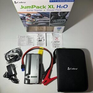 Cobra CPP15000 JumPack XL H2O Dead Battery Parts Repair Lot Charger Cables Case